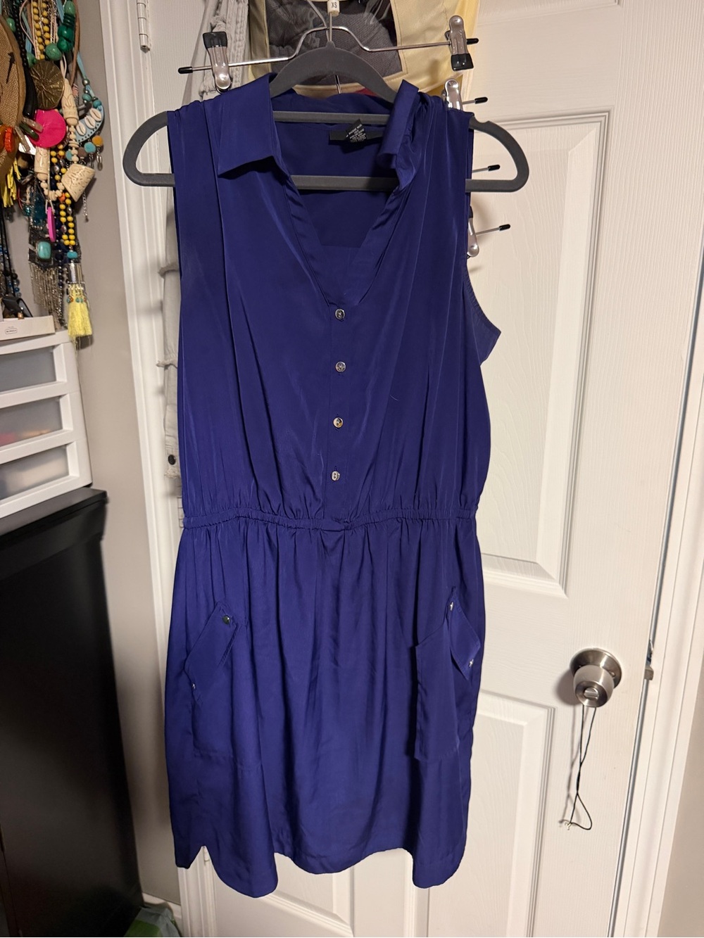 Alfani Sleeveless Midi Dress in Royal Blue